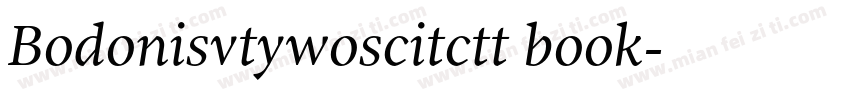 Bodonisvtywoscitctt book字体转换